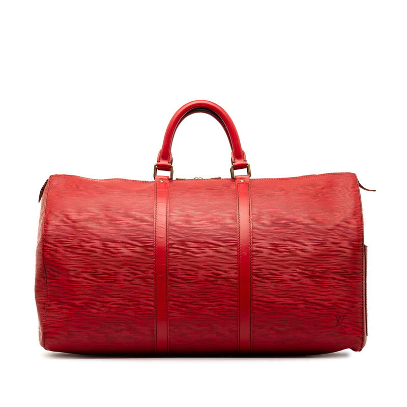 Louis Vuitton Epi Kypopur 50 Boston Bag Travel Bag M42967 Castilian Red Leather  Louis Vuitton