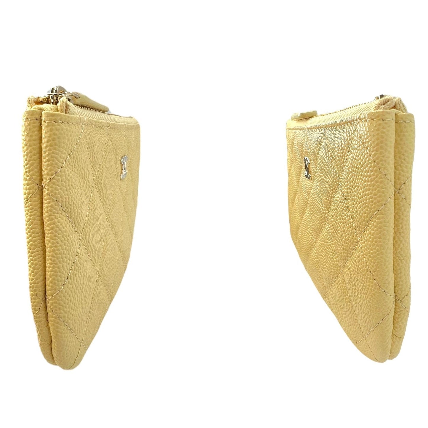 Luxury Chanel Quilted Caviar Cosmetic Case