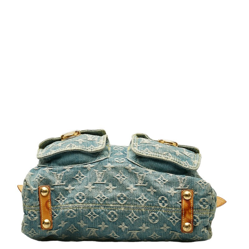 Louis Vuitton Monogram Denim Baggage GM Slipper Shoulder Bag M95048 Blue Denim Leather  Louis Vuitton