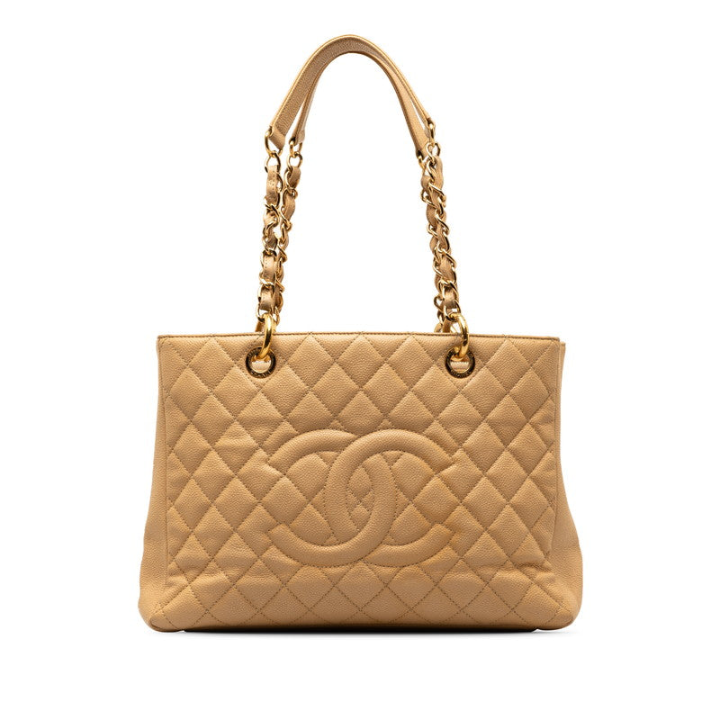 Chanel Matrasse GST Handbag Chantrotot Bags Beige G Caviar S  CHANEL