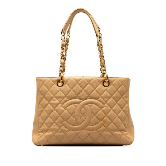 Chanel Matrasse GST Handbag Chantrotot Bags Beige G Caviar S  CHANEL
