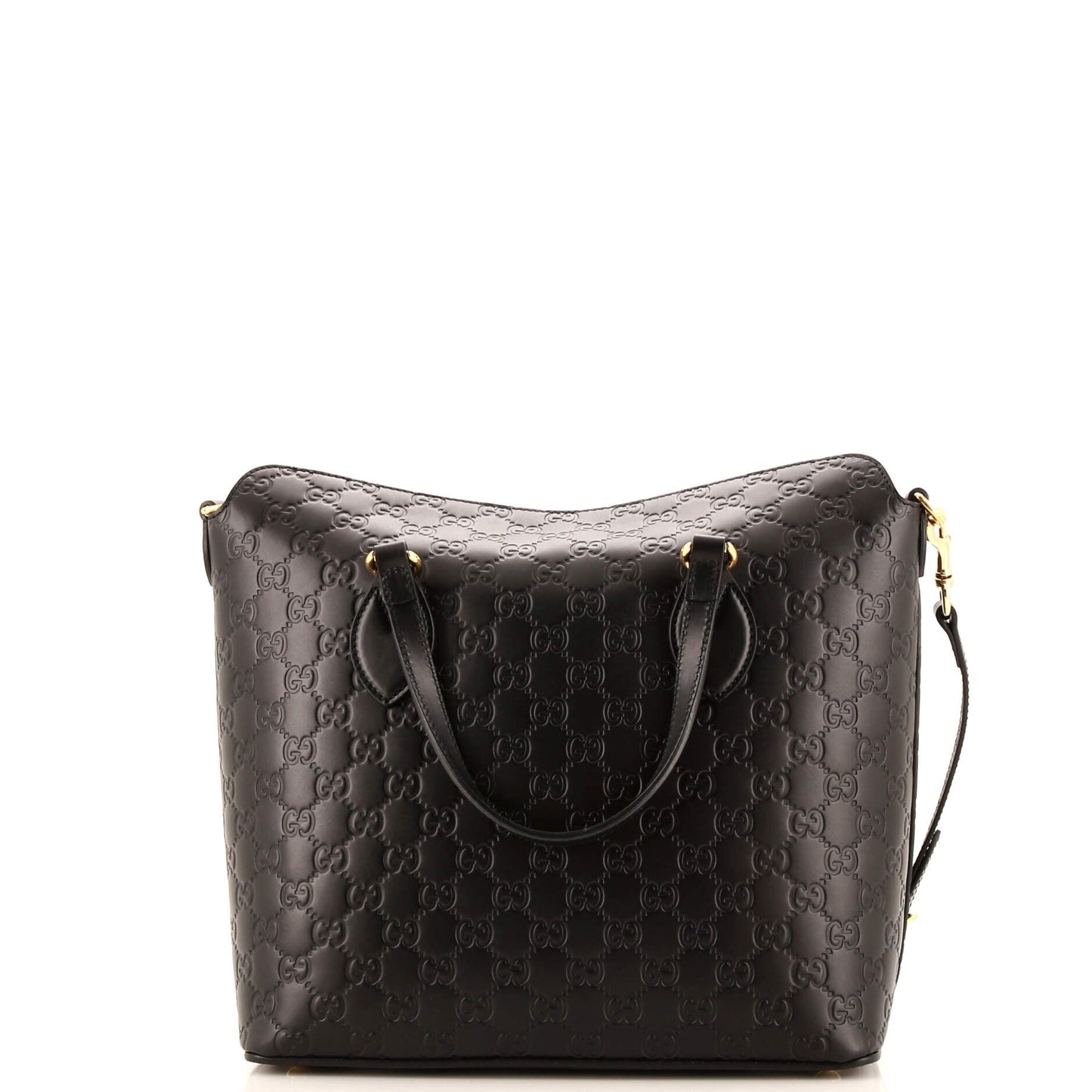 Signature Fold Over Tote Guccissima Leather Medium