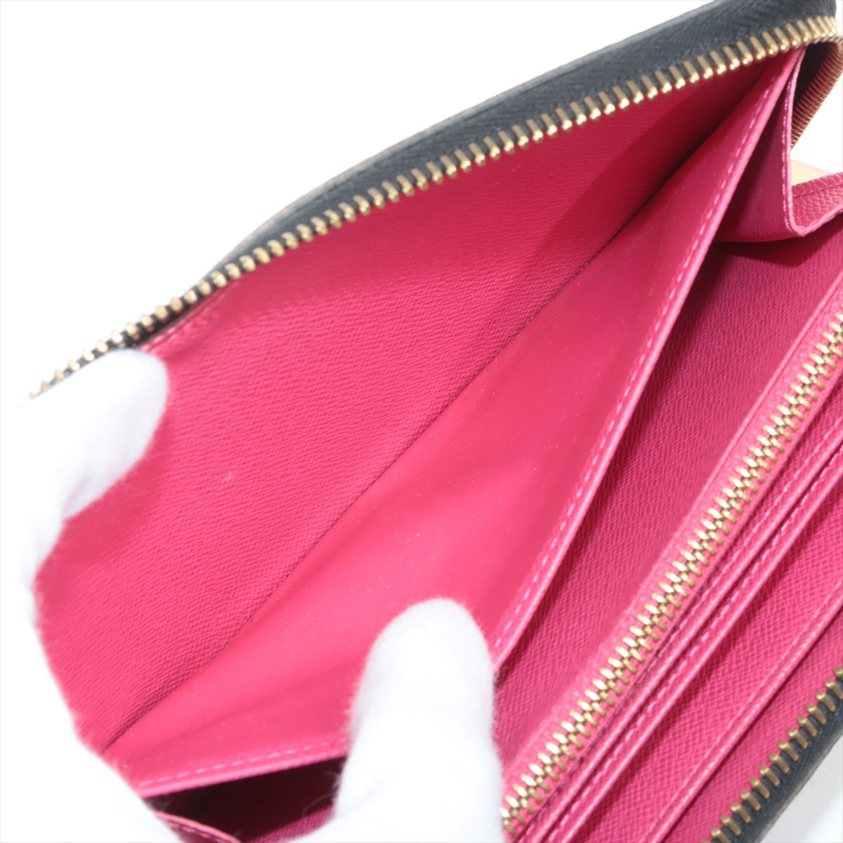 Louis Vuitton Multicolor  Wallet M60243 Noir Round Zip Wallet