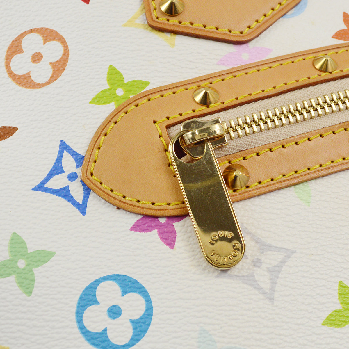 Louis Vuitton 2004 White Monogram Multicolor Alma M92647