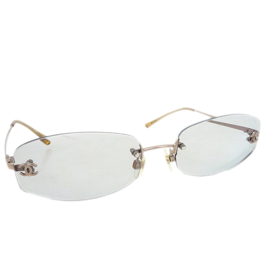 Luxury Chanel Sunglasses Eyewear Blue Small New