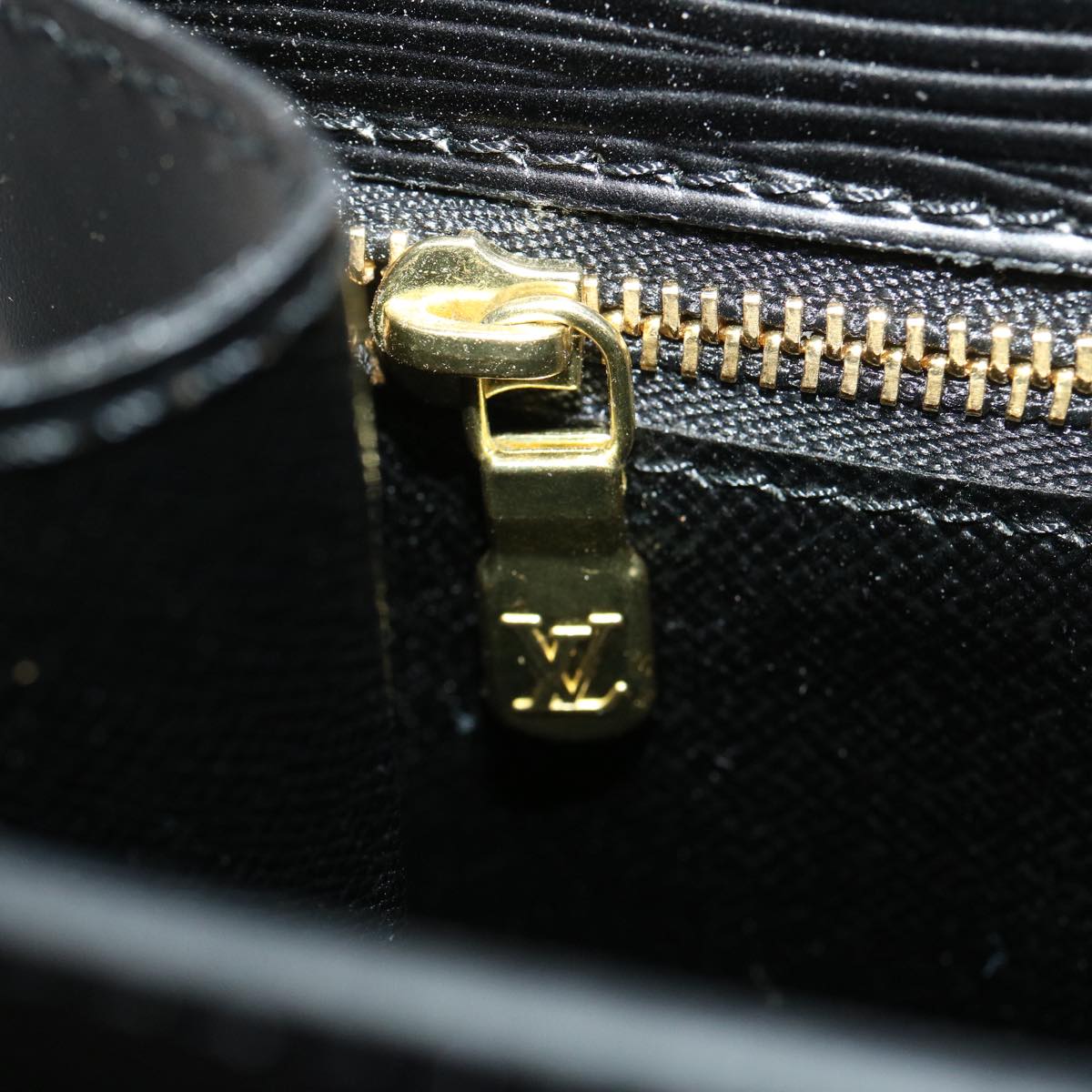 LOUIS VUITTON Epi Monceau Hand Bag 2way Black M52122 LV ch025A