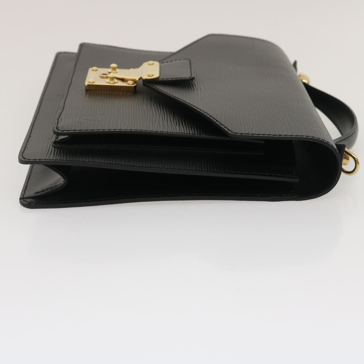 LOUIS VUITTON Epi Monceau Hand Bag 2way Black M52122 LV ch025A