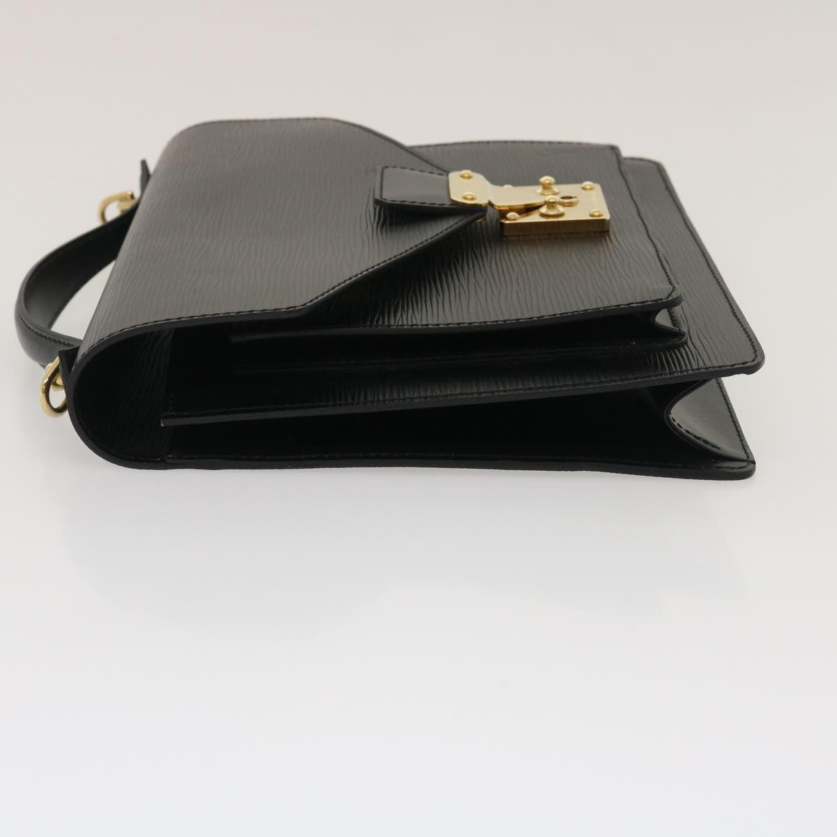 LOUIS VUITTON Epi Monceau Hand Bag 2way Black M52122 LV ch025A