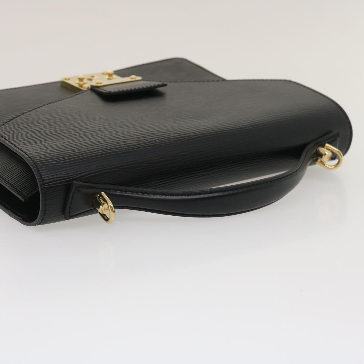 LOUIS VUITTON Epi Monceau Hand Bag 2way Black M52122 LV ch025A