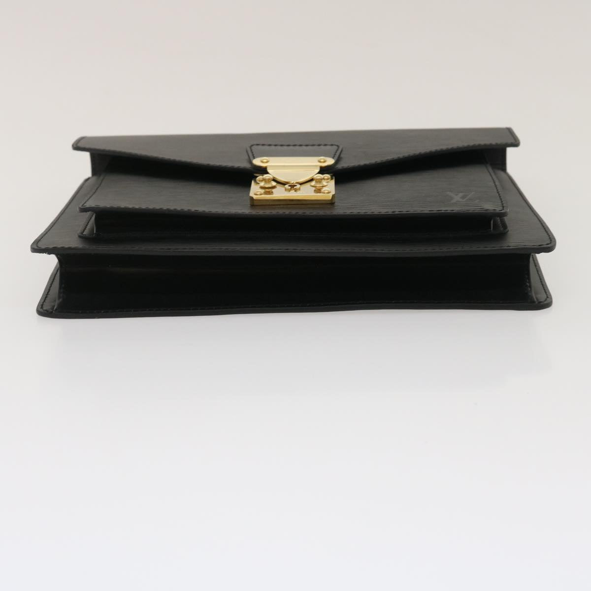 LOUIS VUITTON Epi Monceau Hand Bag 2way Black M52122 LV ch025A