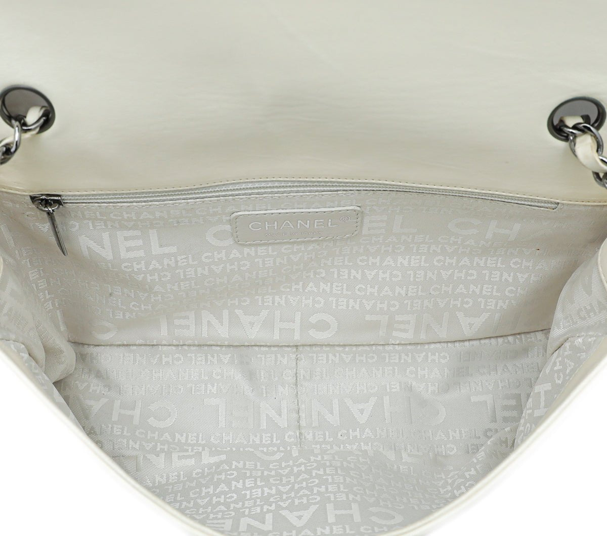 Chanel Bicolor Chocolate Bar Kiss Lock Flap Medium Bag