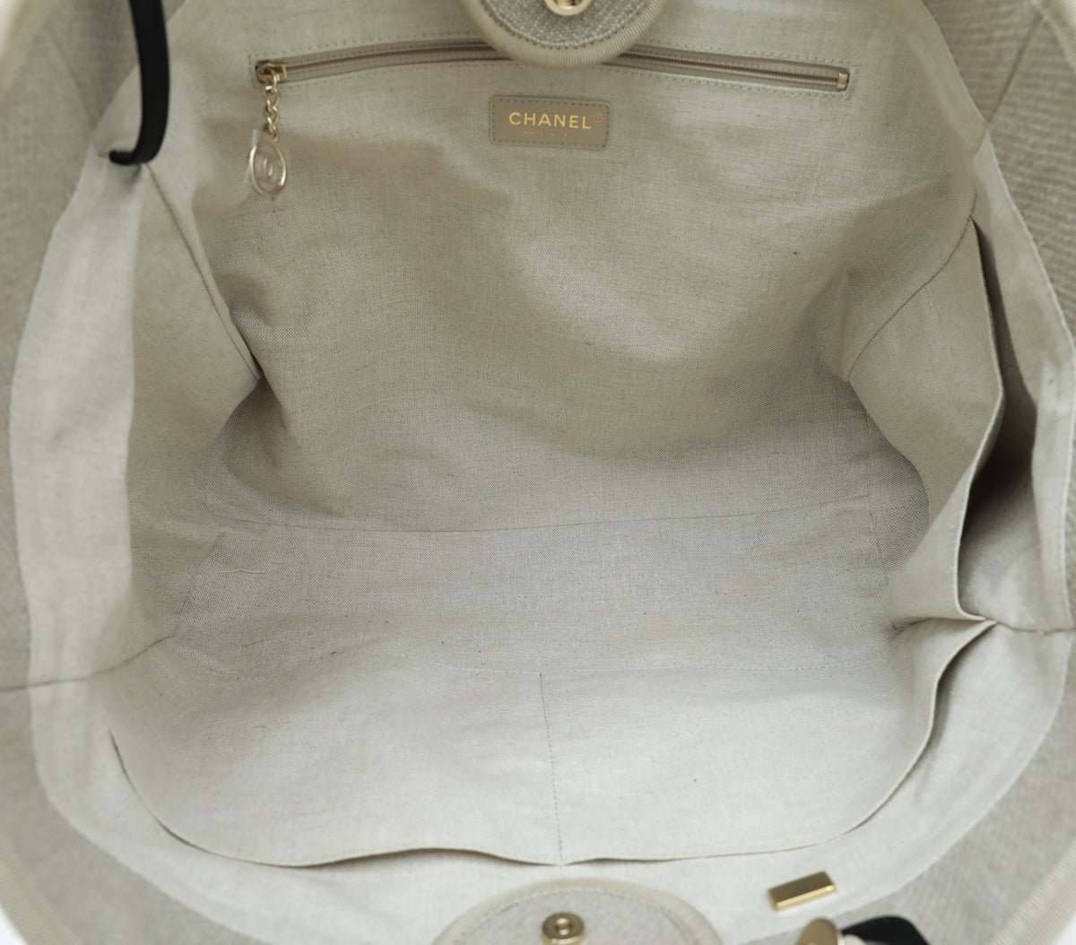 Chanel Bicolor Deauville Tote Large Bag