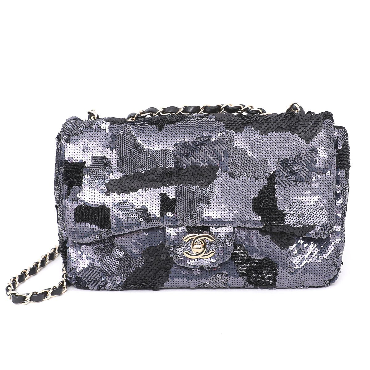 Chanel Bicolor Multi Sequins Flap Bag