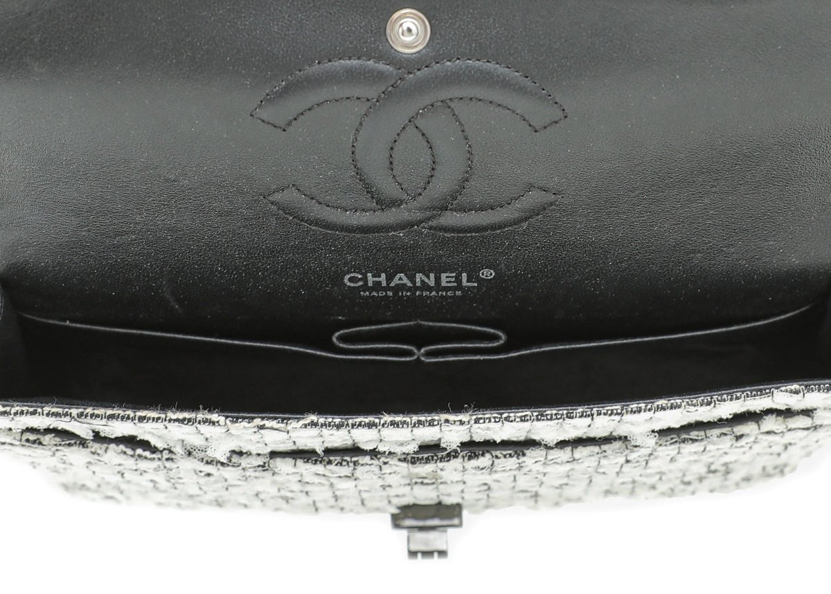 Chanel Bicolor Reissue Tweed Garden Party 224 Double Flap Bag