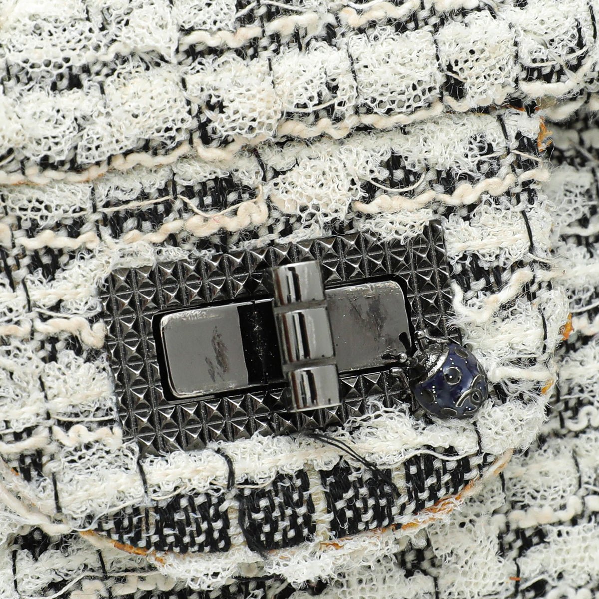 Chanel Bicolor Reissue Tweed Garden Party 224 Double Flap Bag