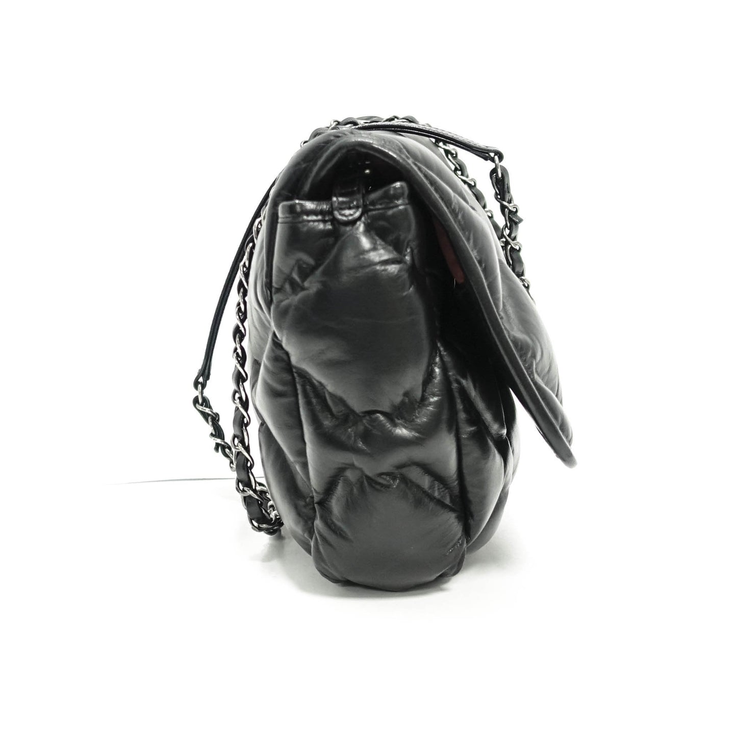 Chanel Black Bubble Chesterfield Flap Bag
