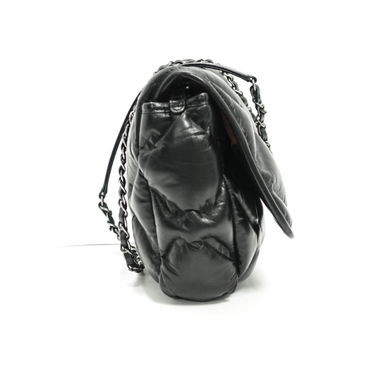 Chanel Black Bubble Chesterfield Flap Bag