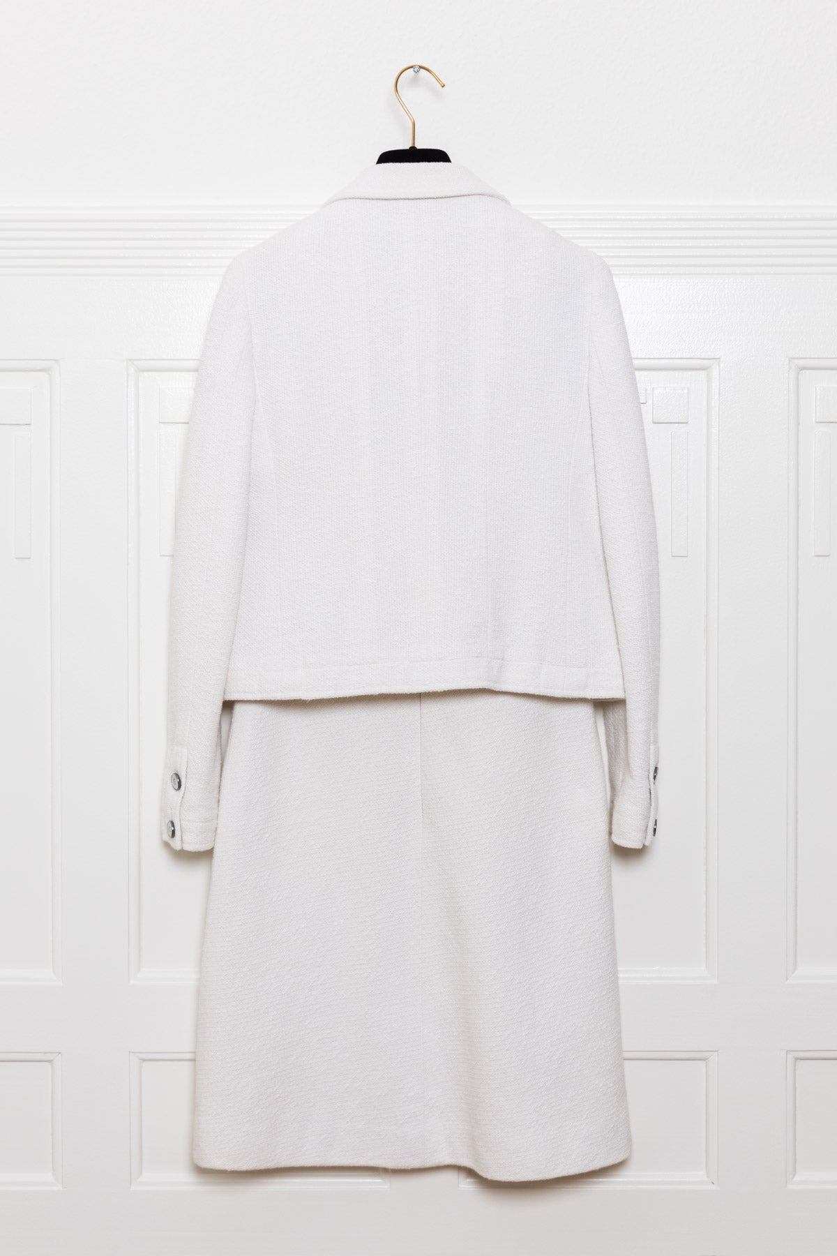 CHANEL Blazer & Dress Tweed White