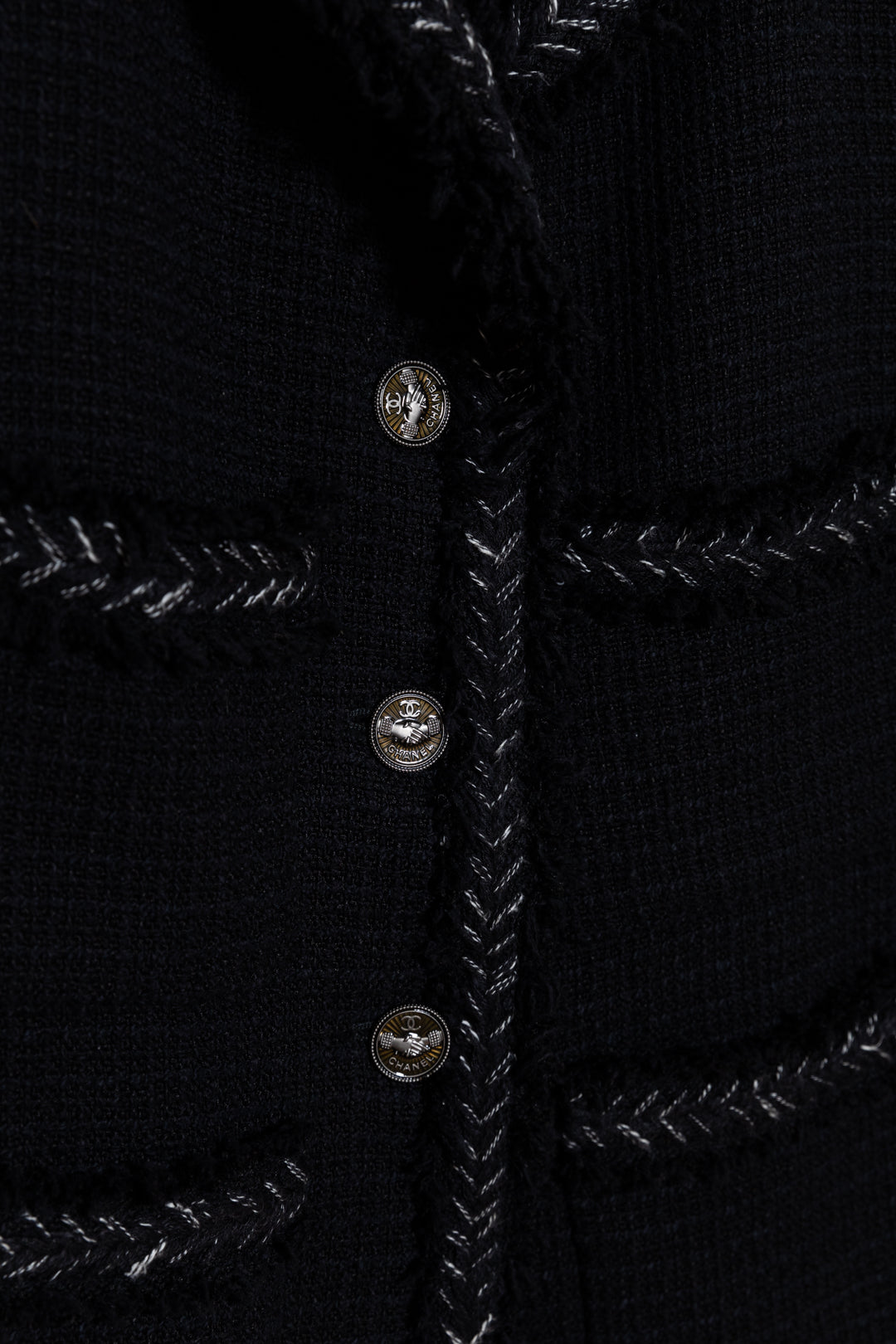 CHANEL Tweed Jacket Black