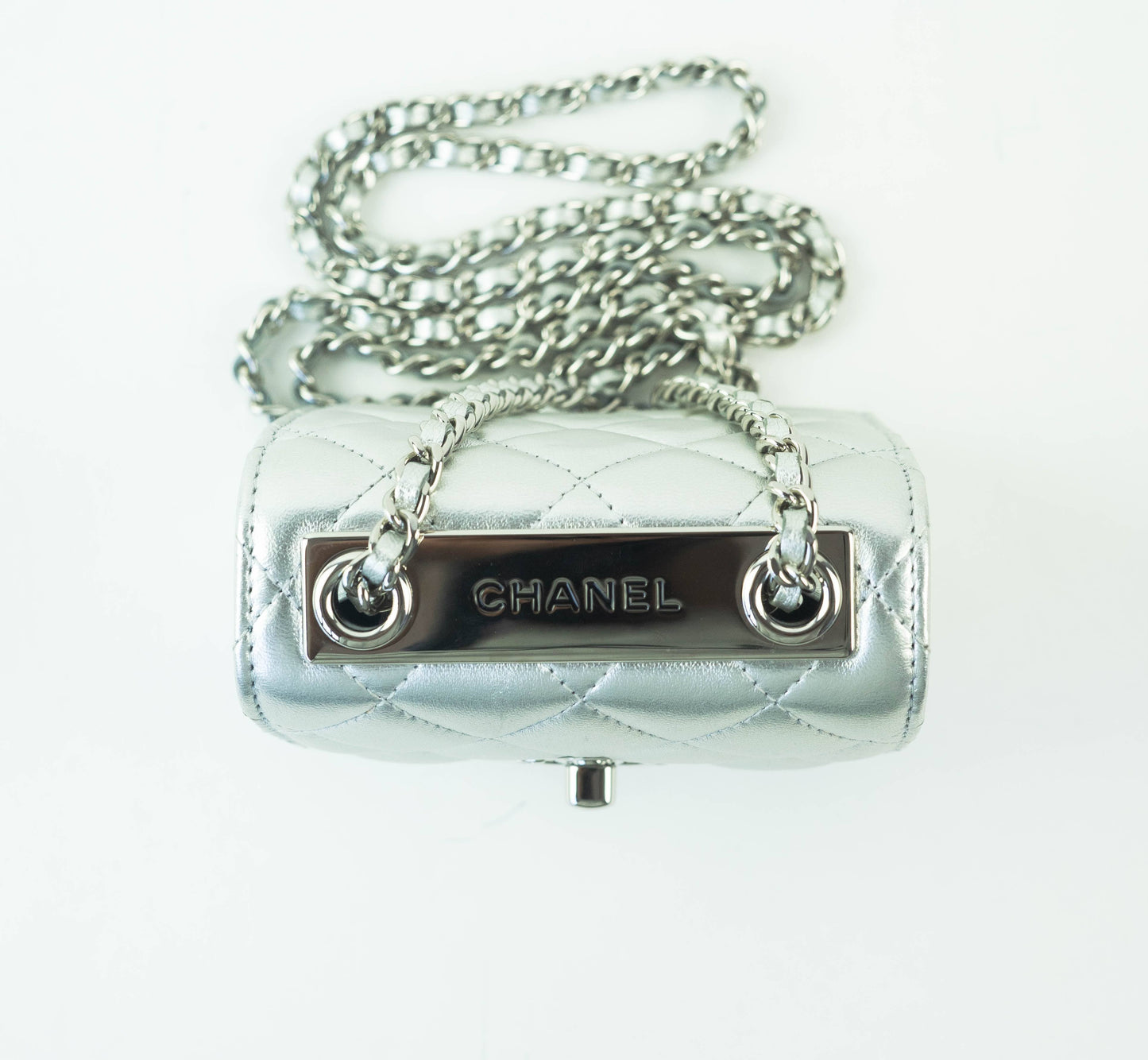 Chanel Metallic Clutch with Chain