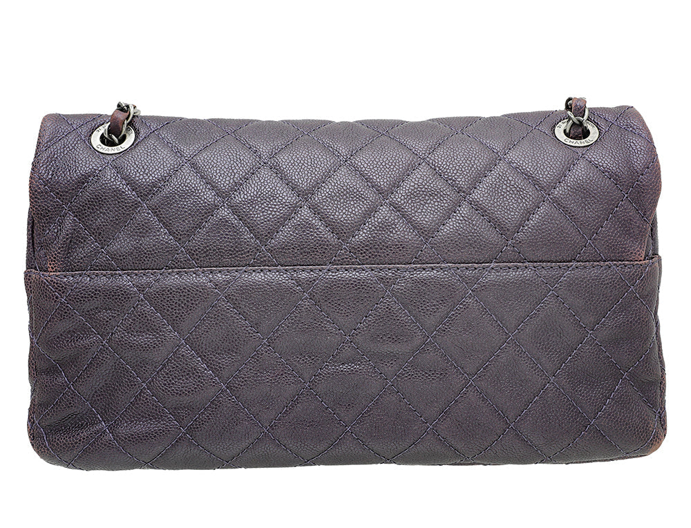 Chanel Violet CC Easy Flap Jumbo Bag
