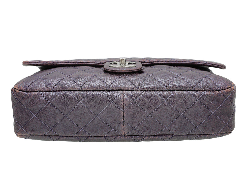 Chanel Violet CC Easy Flap Jumbo Bag