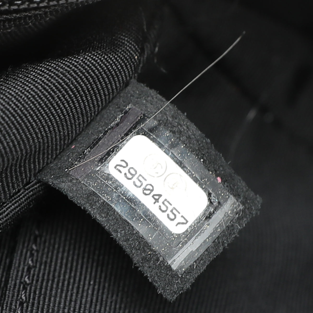 Chanel Black CC Glazed Flap Bag