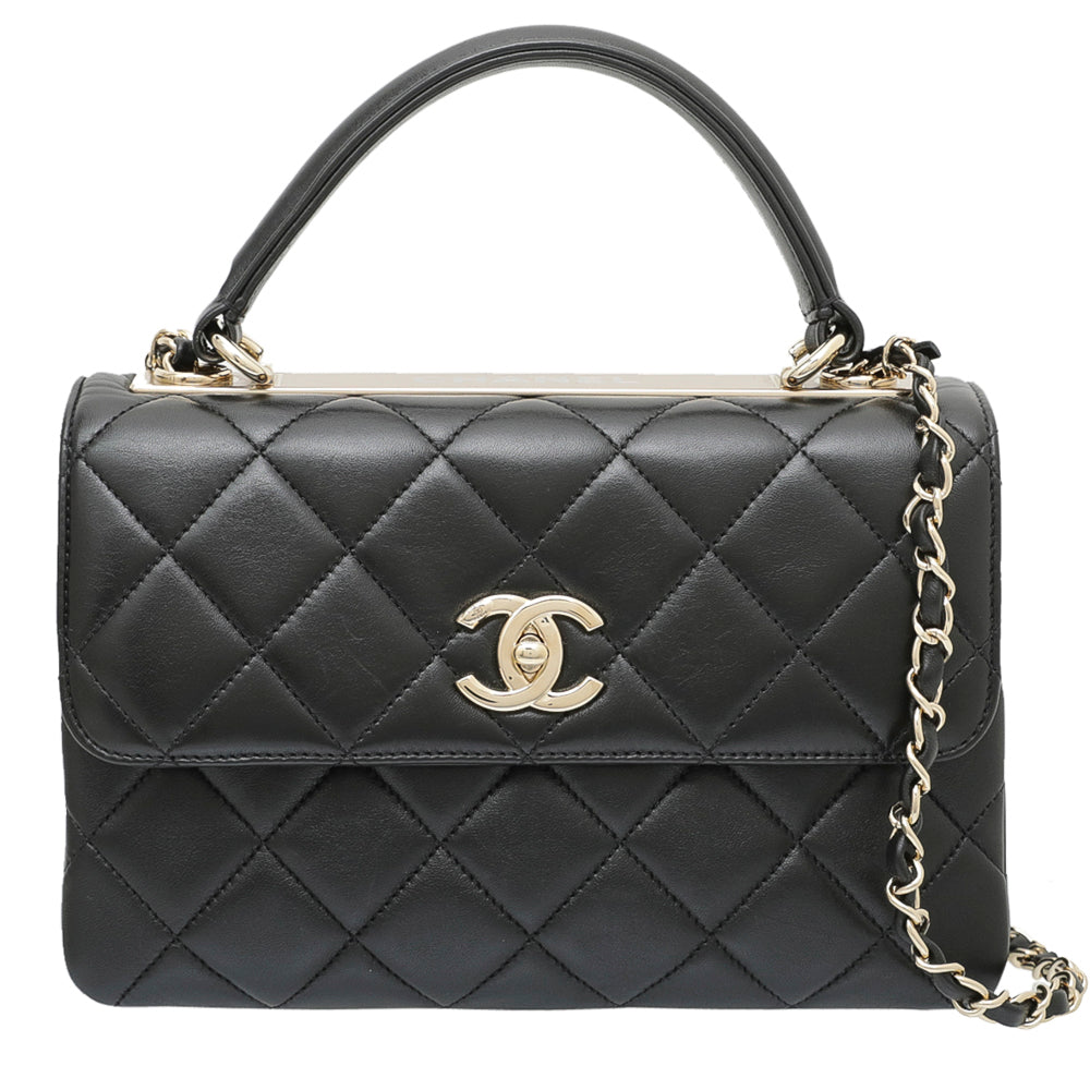Chanel Black CC Trendy Top Handle Small Bag