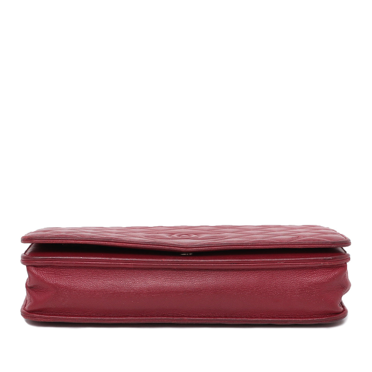Chanel Dark Red CC Diamond Bag