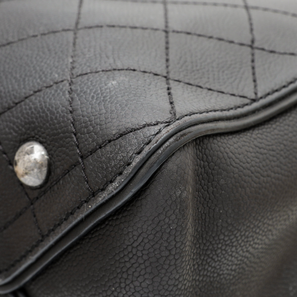 Chanel Black Hampton Convertible Tote Bag