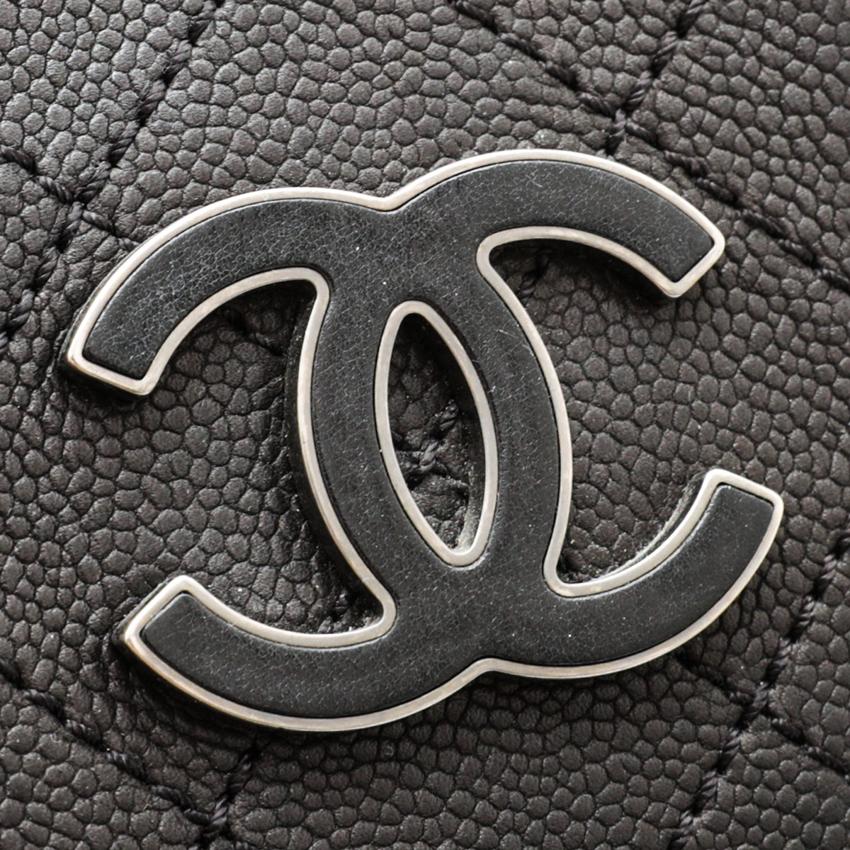 Chanel Black Hampton Convertible Tote Bag