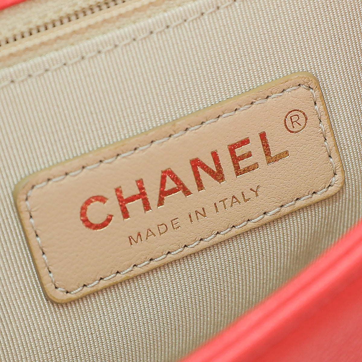 Chanel Coral Label Click Flap Small Bag