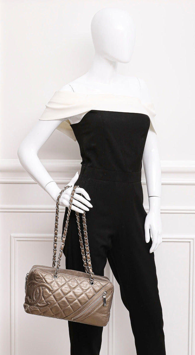 Chanel Gold Cambon Chain Bowler Bag