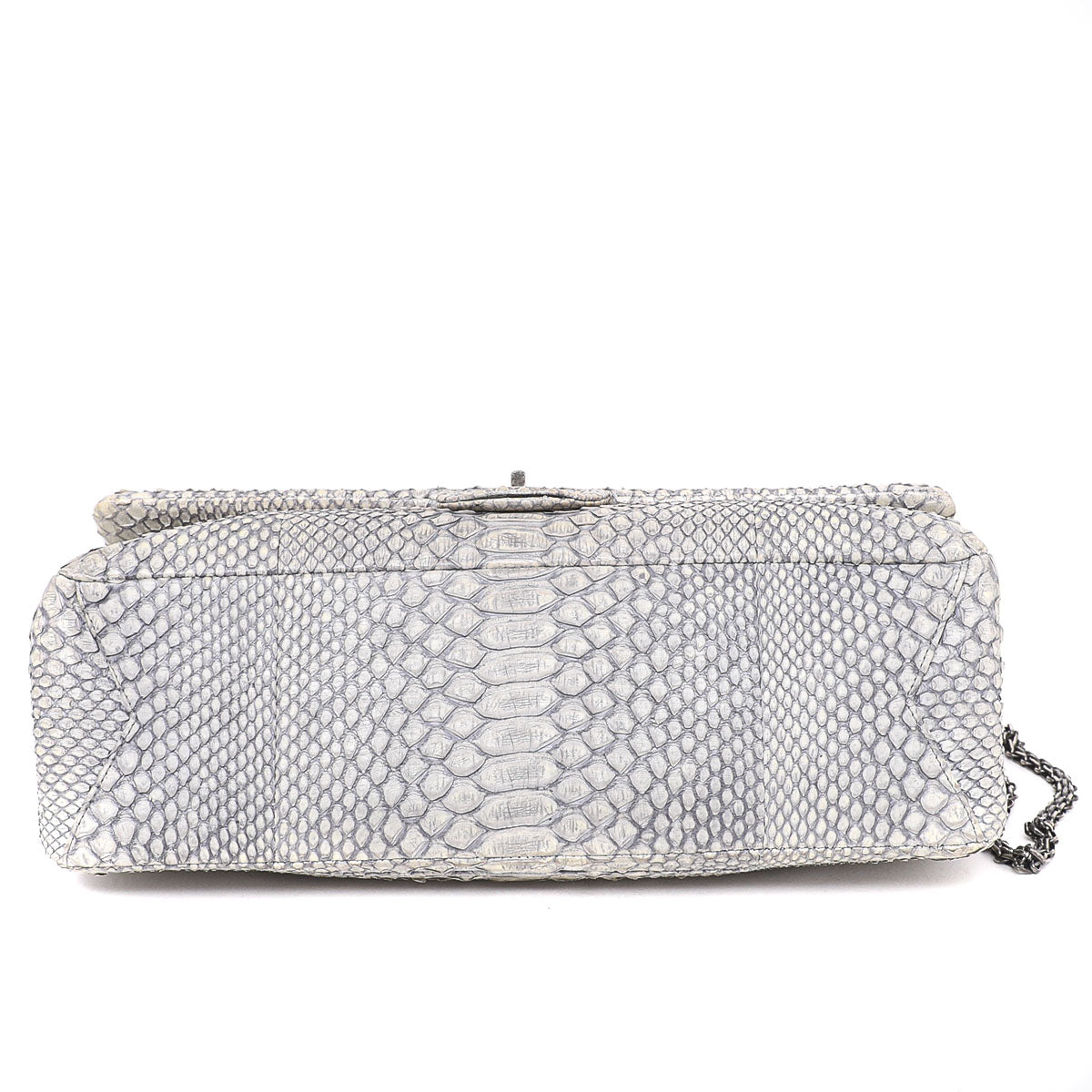 Chanel Gray Python Reissue Large Bag