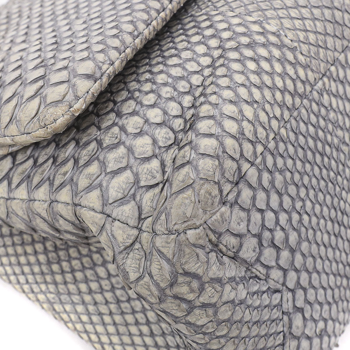 Chanel Gray Python Reissue Large Bag