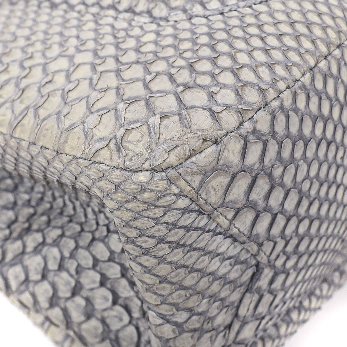 Chanel Gray Python Reissue Large Bag
