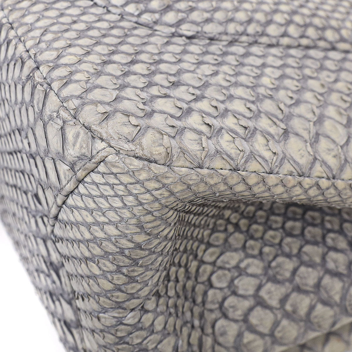 Chanel Gray Python Reissue Large Bag