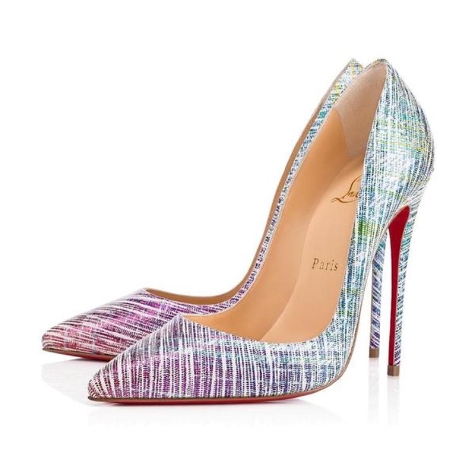 CHRISTIAN LOUBOUTIN SO KATE 120MM SUEDE UNICORN