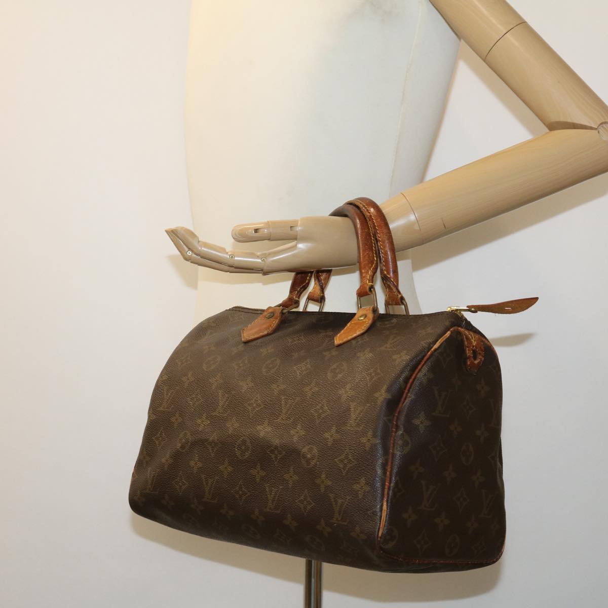 LOUIS VUITTON Monogram Speedy 30 Hand Bag M41526 LV cl070