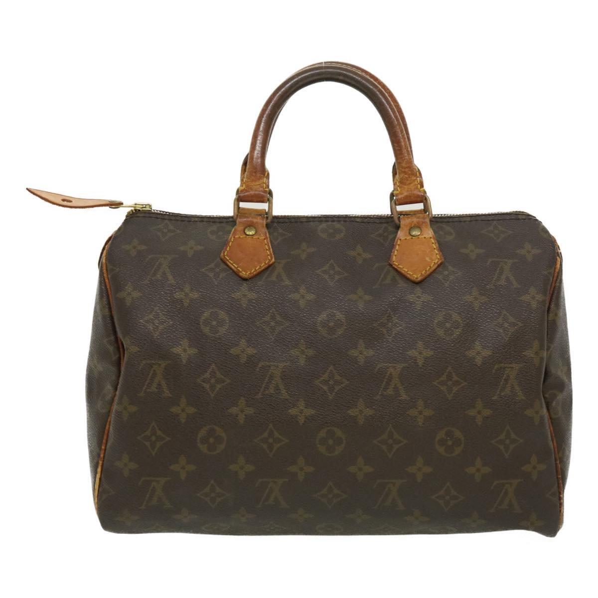 LOUIS VUITTON Monogram Speedy 30 Hand Bag M41526 LV cl070