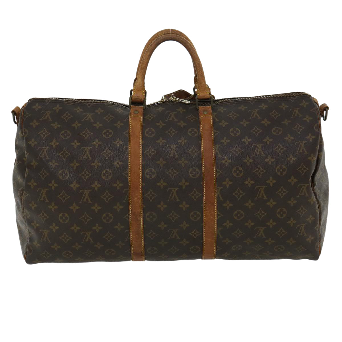 LOUIS VUITTON Monogram Keepall Bandouliere 55 Boston Bag M41414 LV cl151
