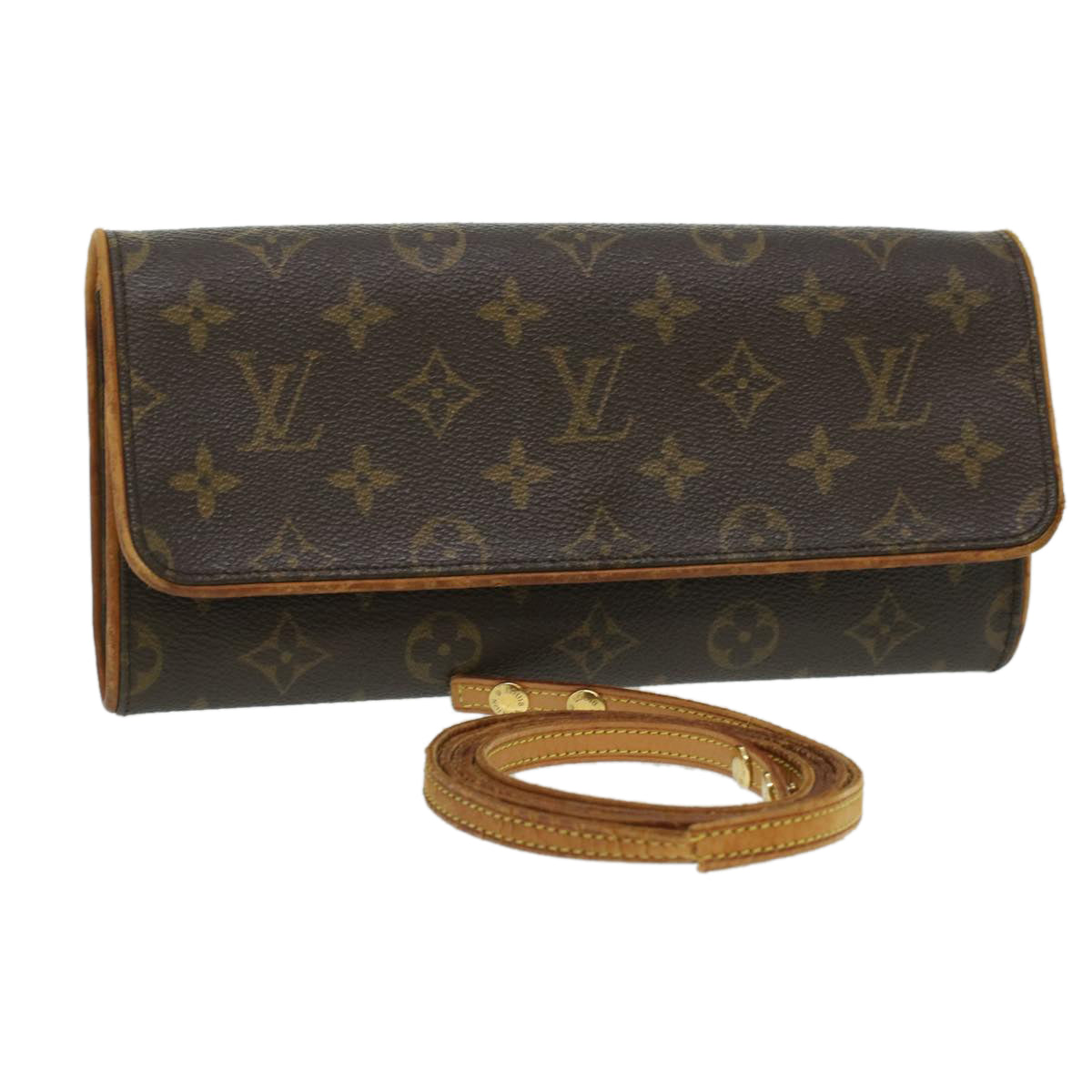 LOUIS VUITTON Monogram Pochette Twin GM Shoulder Bag M51852 LV cl283