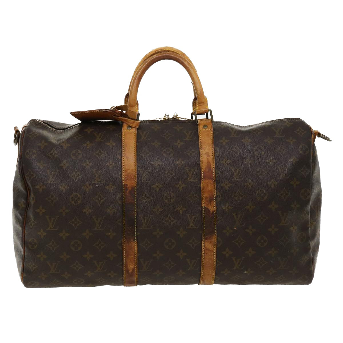 LOUIS VUITTON Monogram Keepall Bandouliere 50 Boston Bag M41416 LV cl319