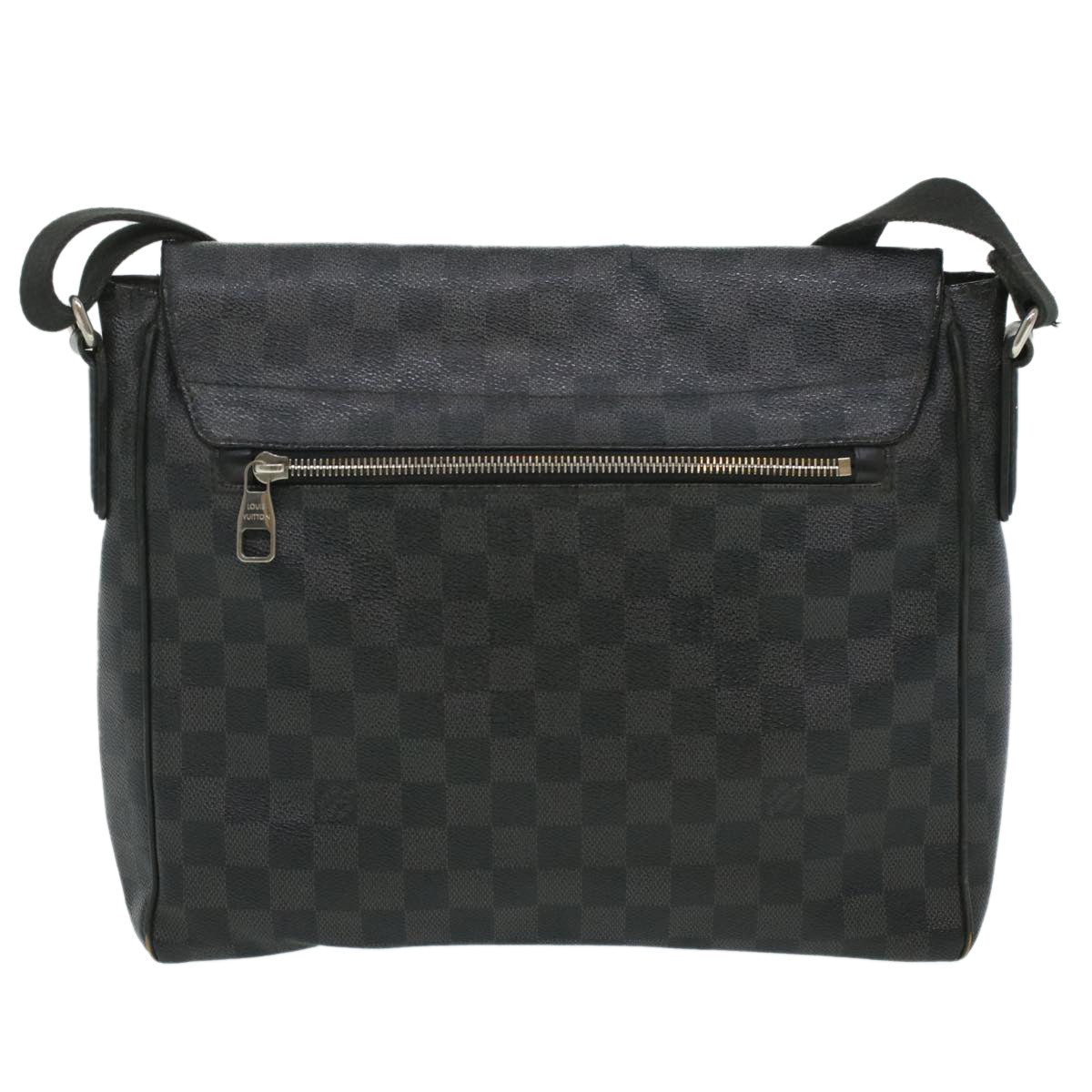 LOUIS VUITTON Damier Graphite District MM Shoulder Bag N41272 LV cl386