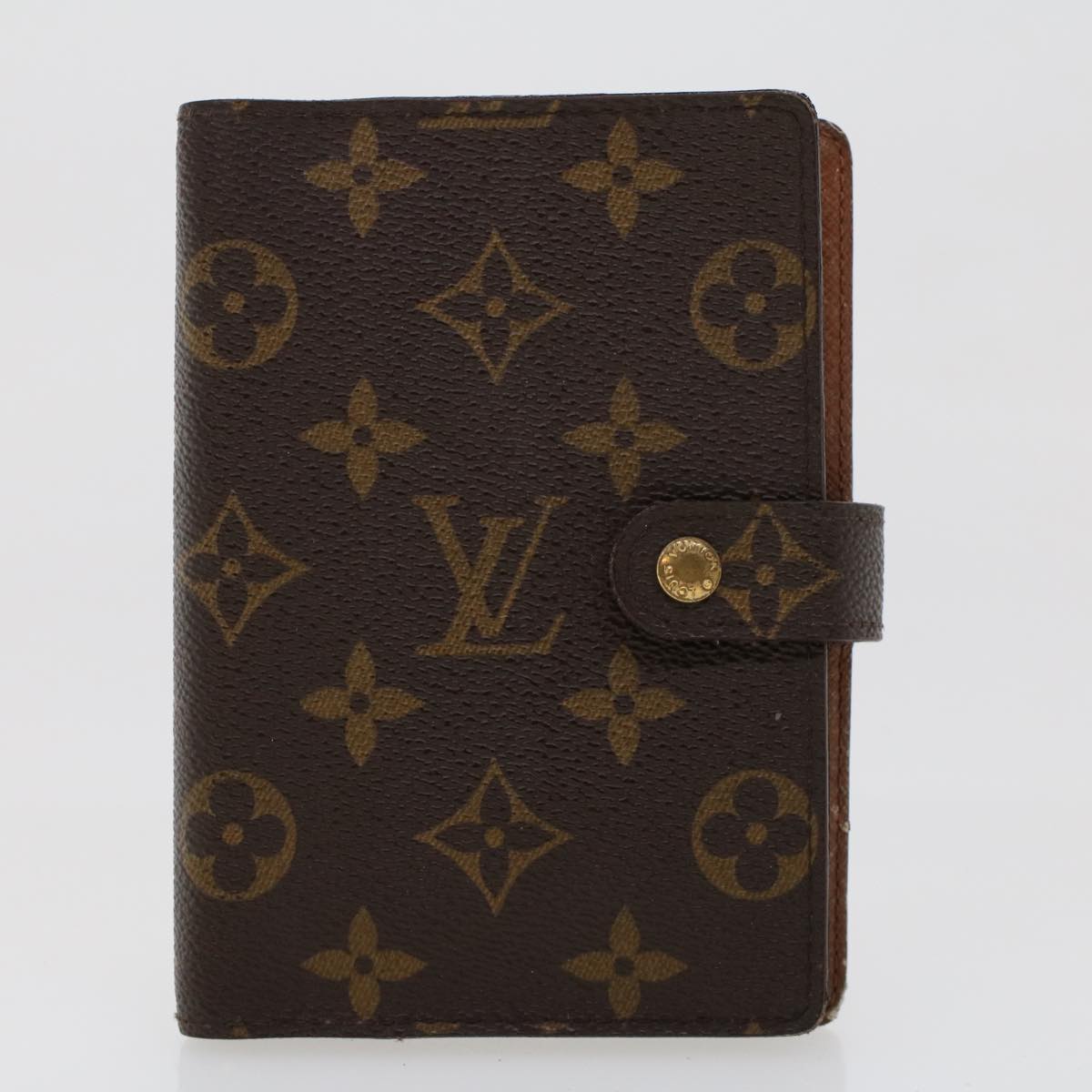 LOUIS VUITTON Epi Monogram Agenda PM Day Planner Cover 2Set Brown LV cl609
