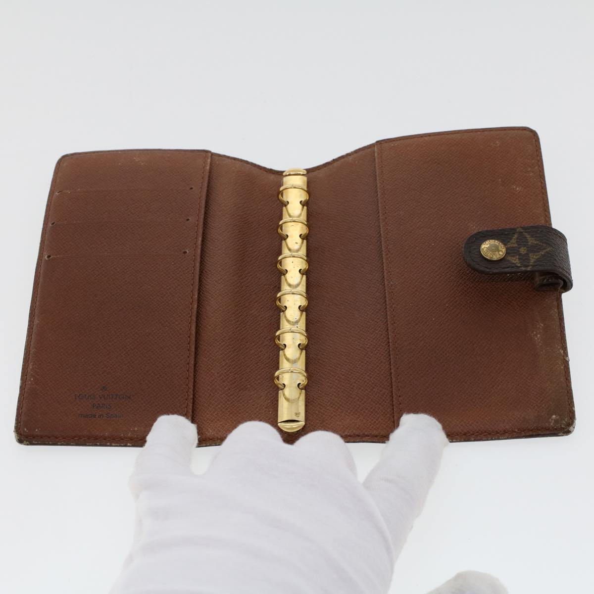 LOUIS VUITTON Epi Monogram Agenda PM Day Planner Cover 2Set Brown LV cl609