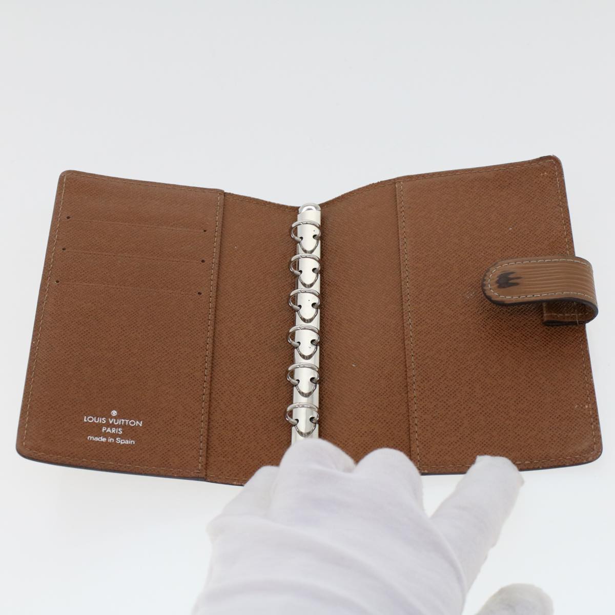 LOUIS VUITTON Epi Monogram Agenda PM Day Planner Cover 2Set Brown LV cl609