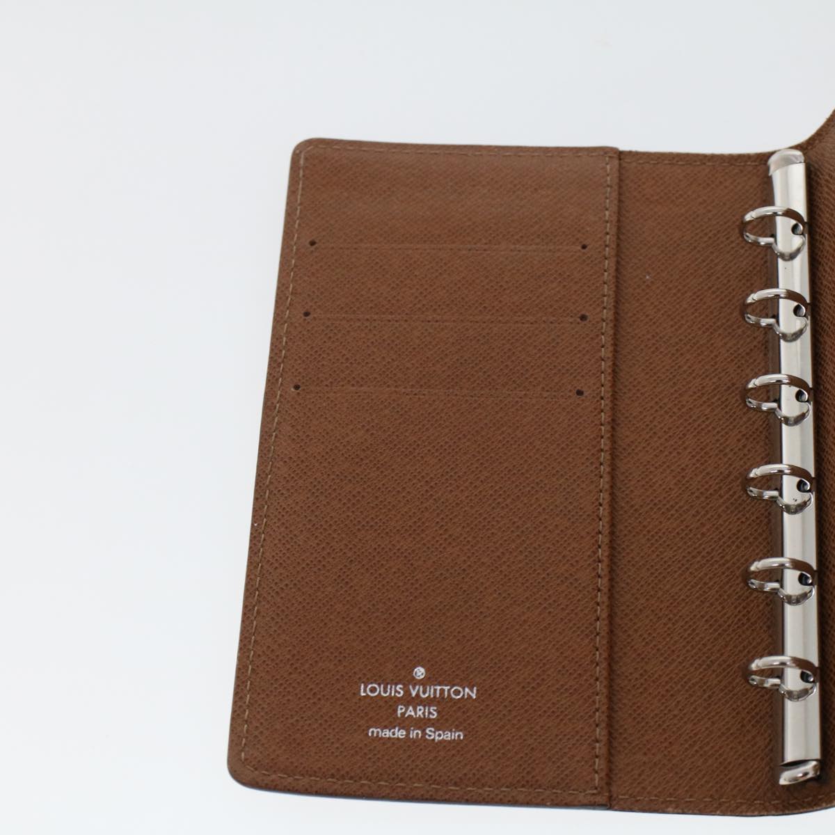 LOUIS VUITTON Epi Monogram Agenda PM Day Planner Cover 2Set Brown LV cl609