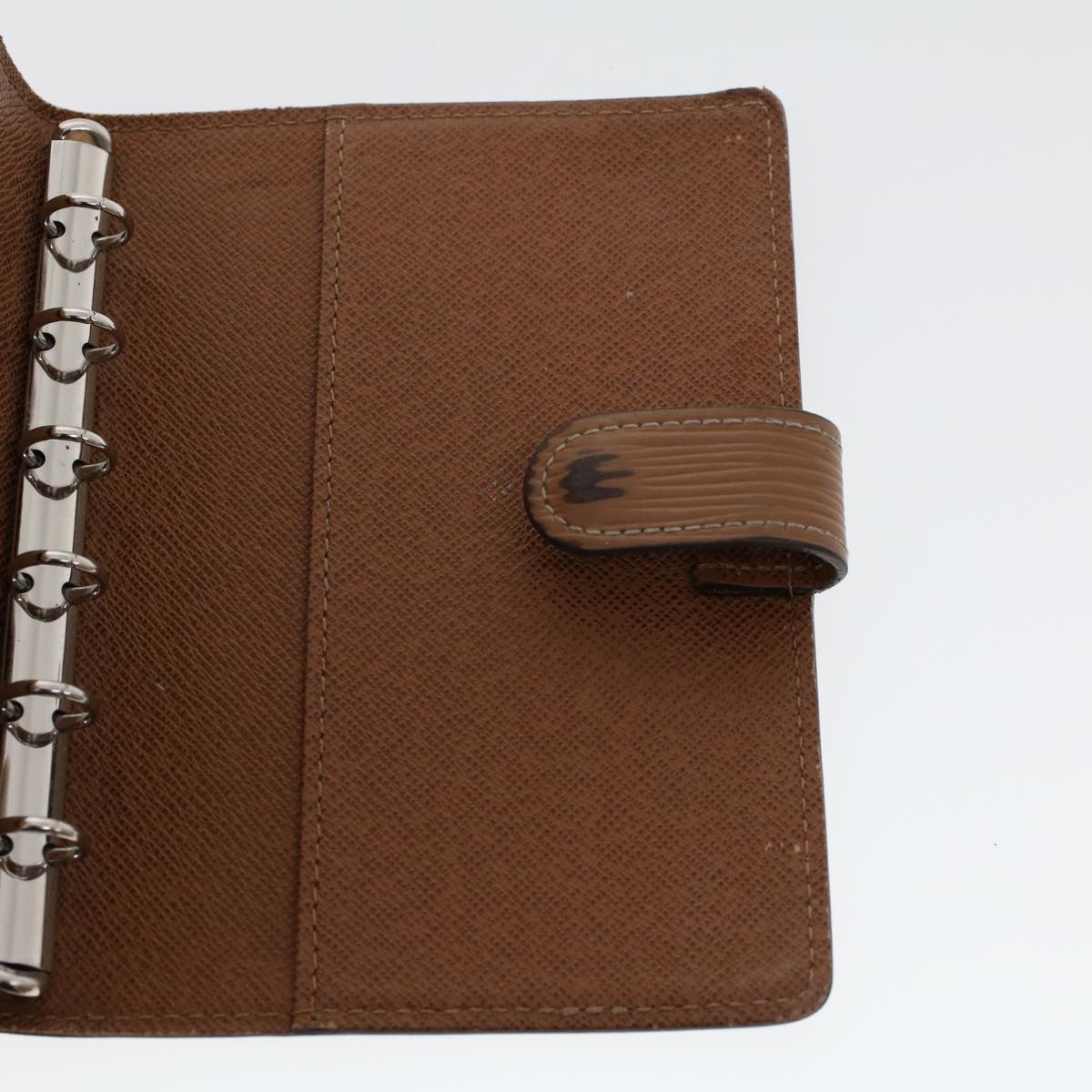 LOUIS VUITTON Epi Monogram Agenda PM Day Planner Cover 2Set Brown LV cl609