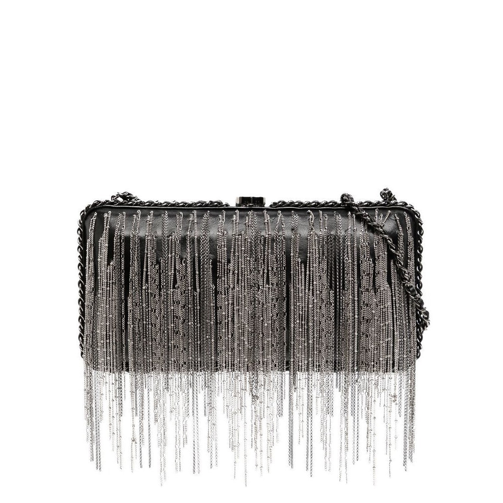 CHANEL Chain Detail Clutch Bag